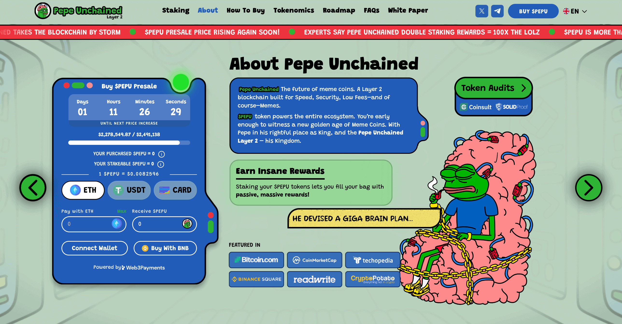 pepe unchained terv