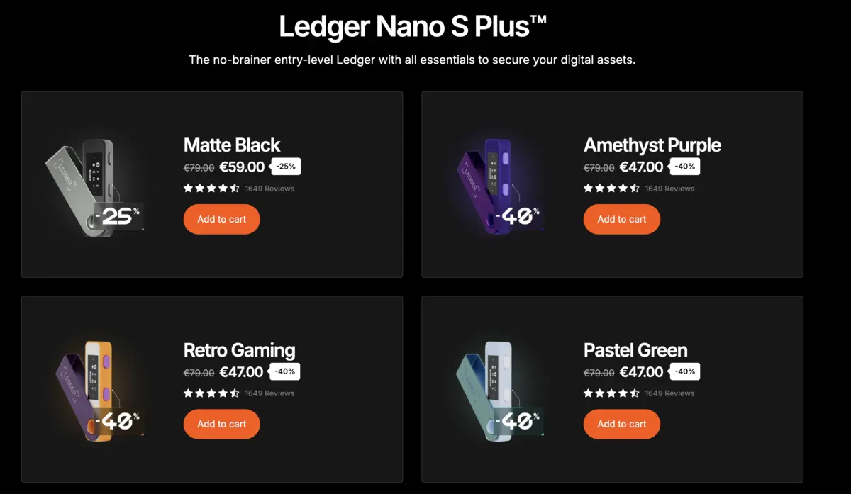 nano s plus 40p off