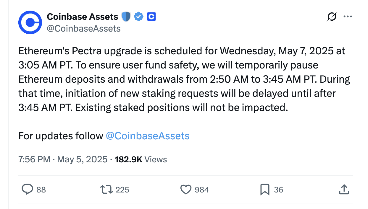 coinbase eth felfuggesztes