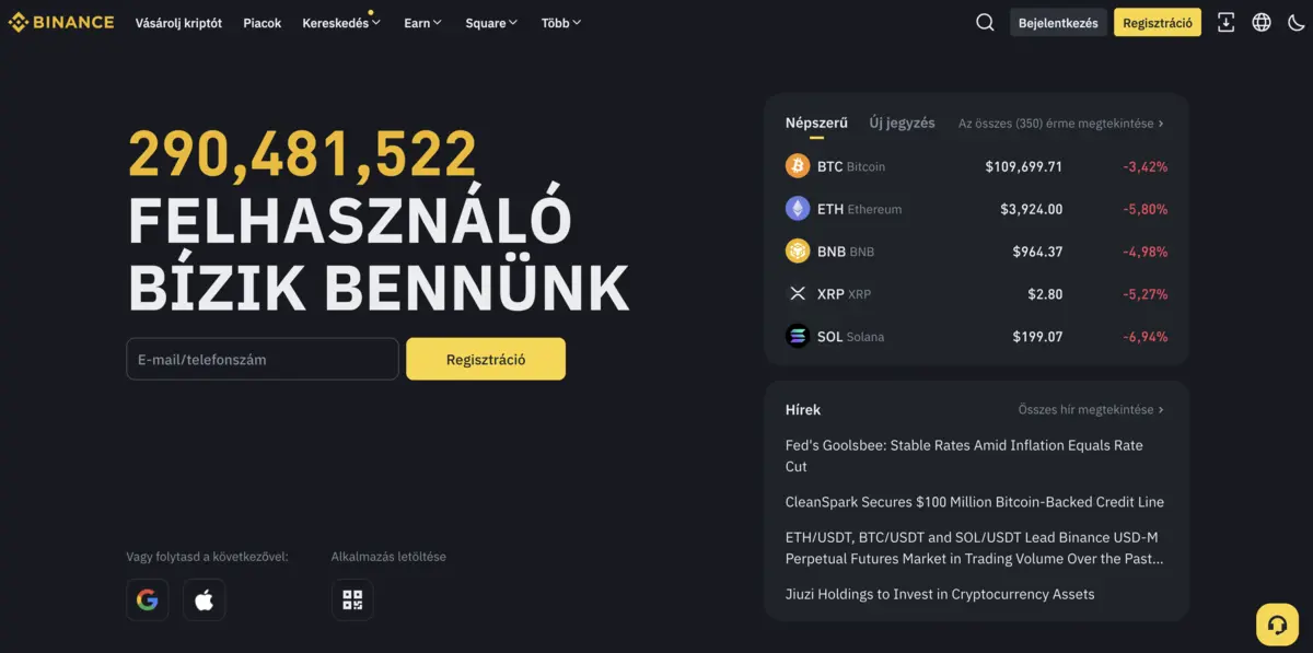 binance magyar fooldalaa