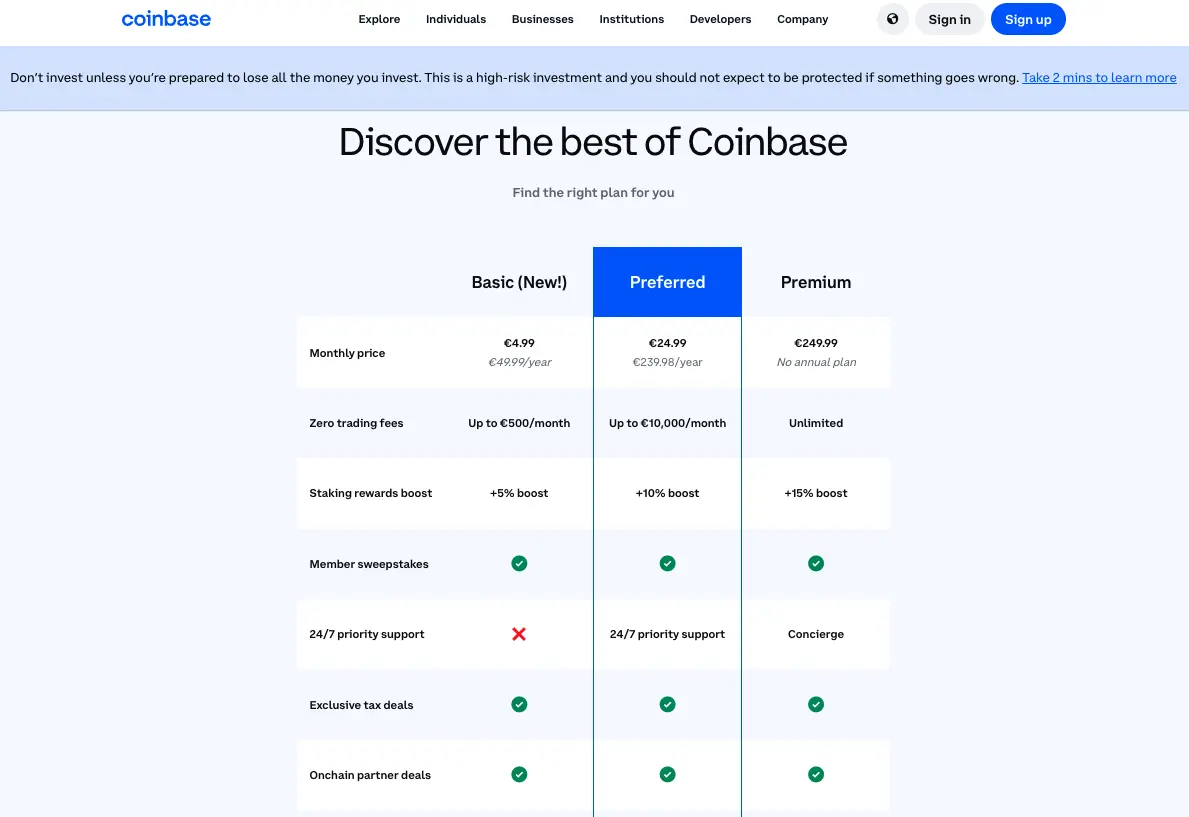 coinbase one