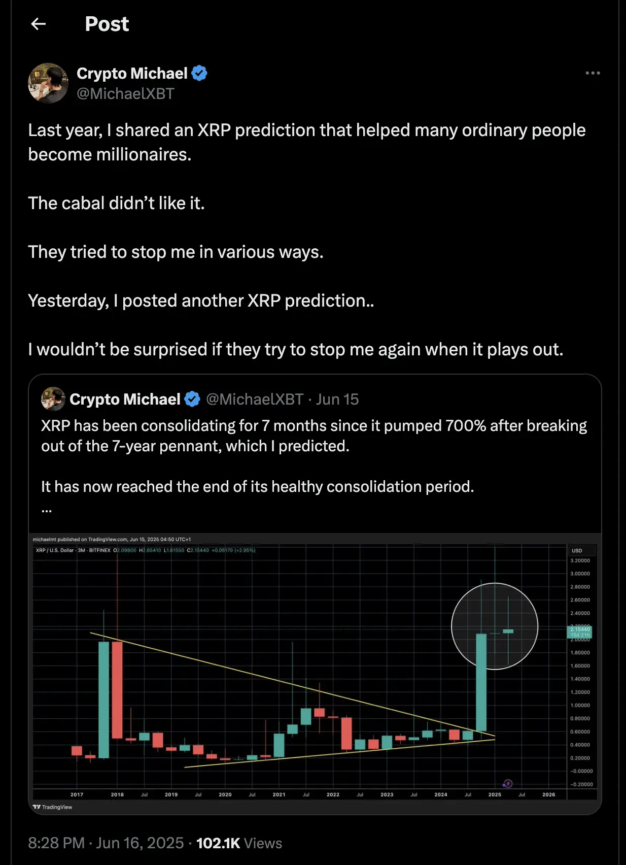 crypto michael tweet