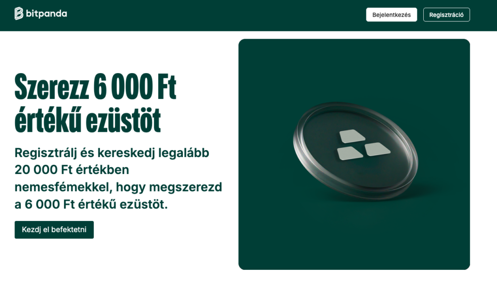 bitpanda ezust kereskedes