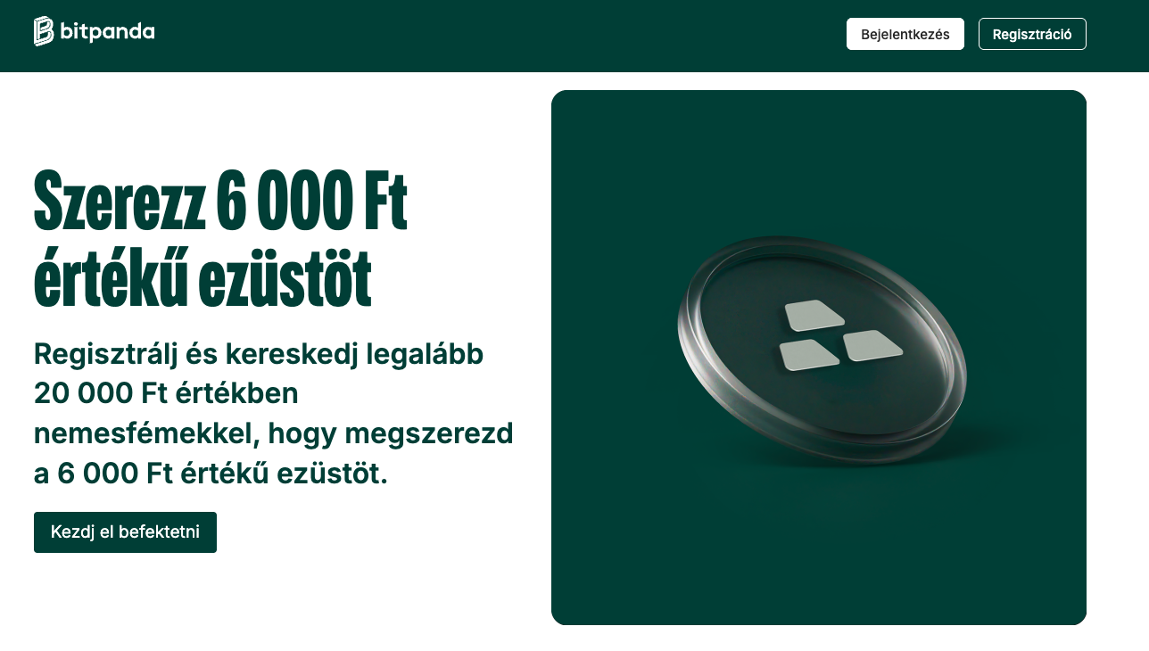 bitpanda ezust kereskedes