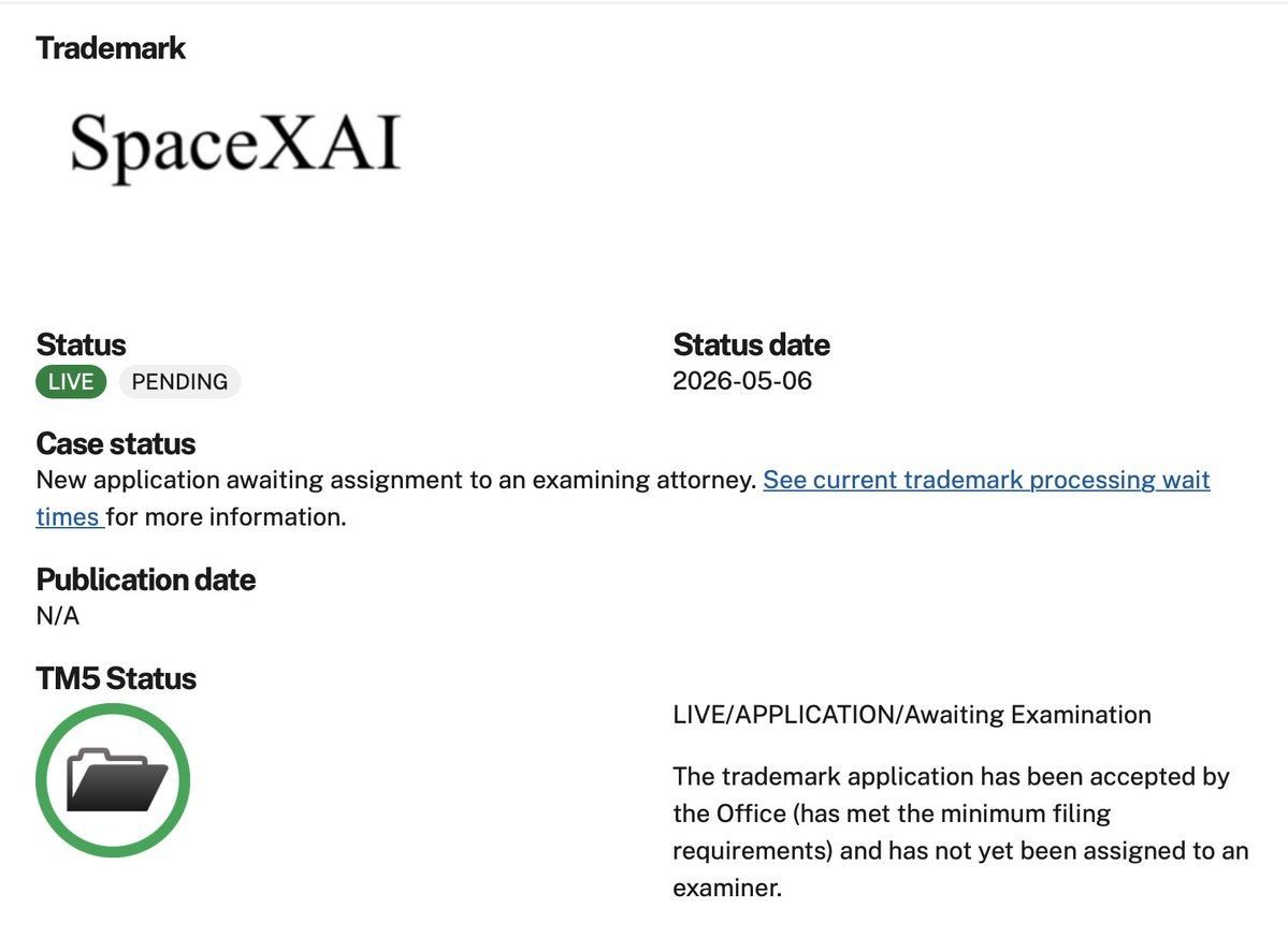 spacexai trademark